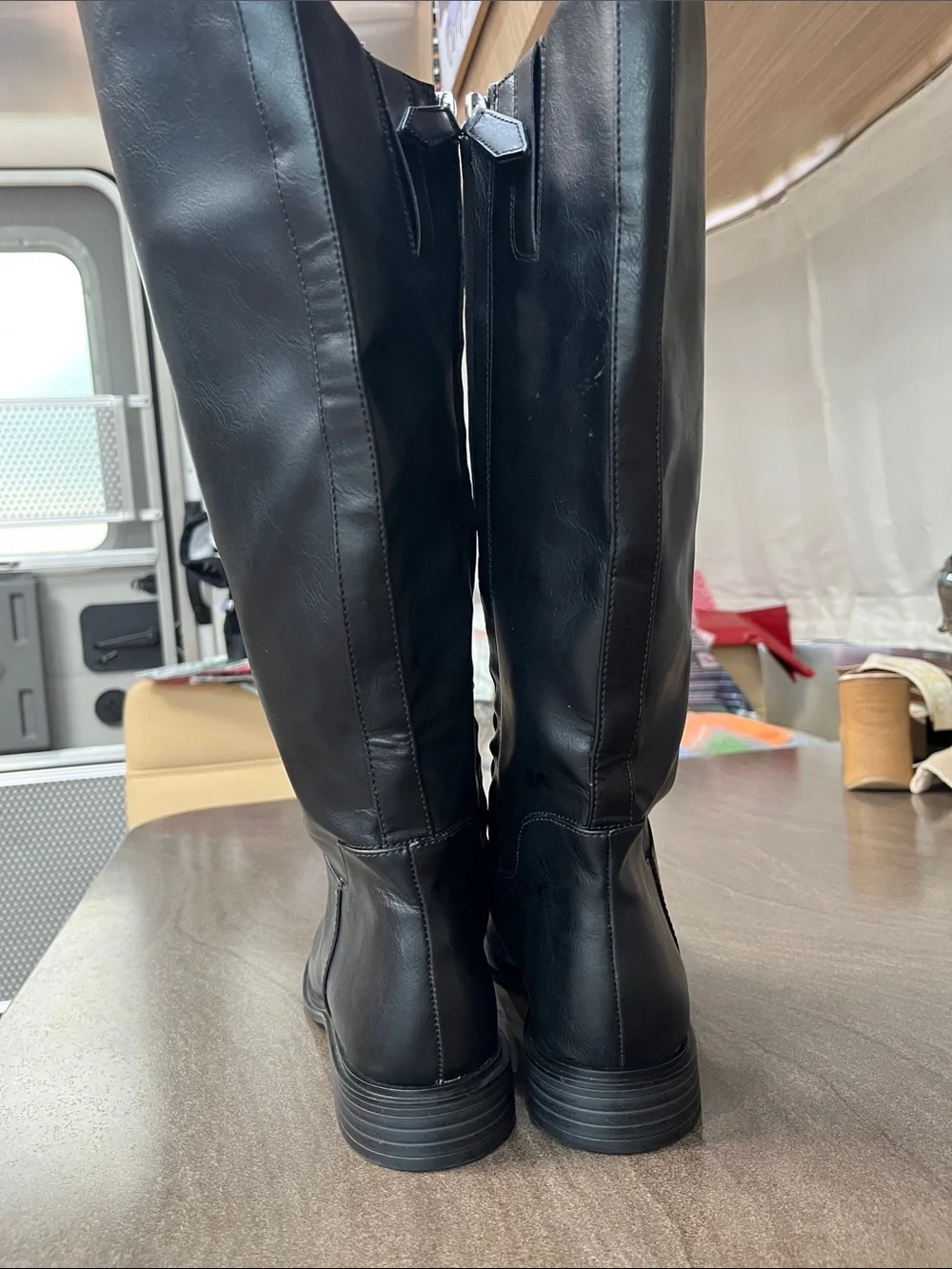 Nordstrom Black Over-the-Knee Leather Boots